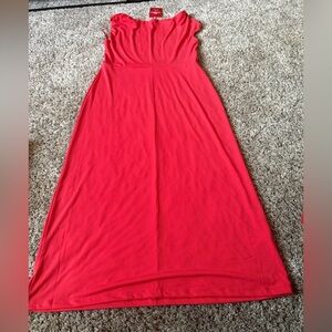 Old Navy Vibrant Coral Midi Dress